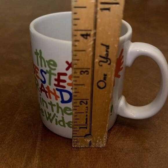 Bestest Grandpa Stoneware Coffee Mug 4" Tall Made In Thailand - Picture 4 of 6